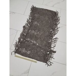 ⭐️ womens wide grey infinity scarf